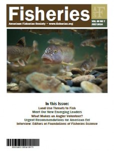 Fisheries magazine cover July 2014