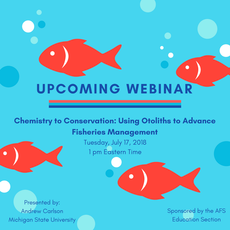 Webinar on July 17: Chemistry to Conservation: Using Otoliths to Advance Fisheries Management