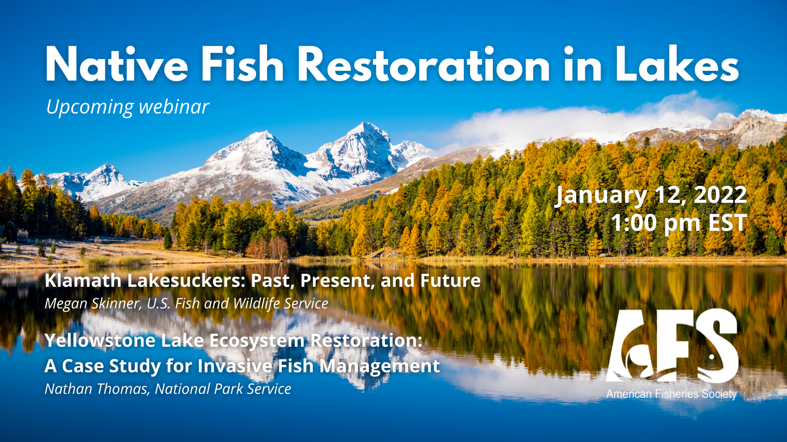 Webinar Recording: Native Fish Restoration in Lakes